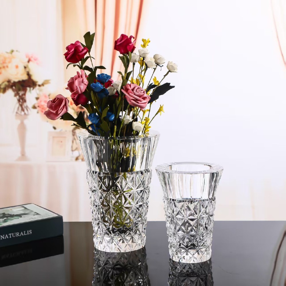 权达「花神」系列水晶花瓶果盘