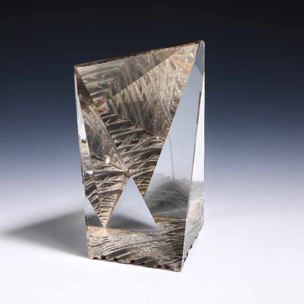 权达「侘寂」系列时纹水晶艺术摆件